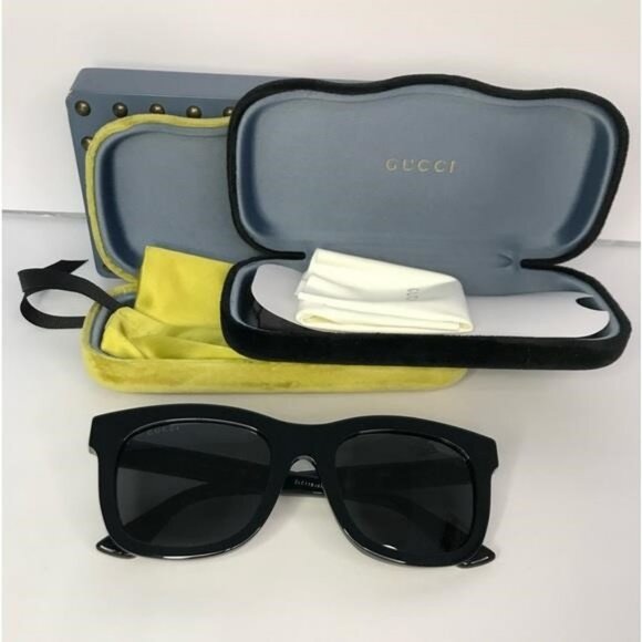 New  - Gucci unisex Urban GG0326S GG/0326/S 001 Black Fashion Square Sunglasses… main image 10